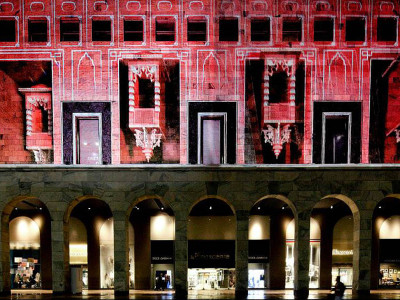 La Rinascente Wall Mapping 3d